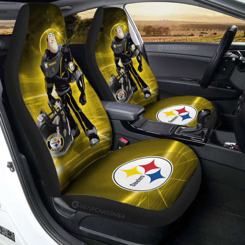 Pittsburgh Steelers Car Seat Covers Buzz Lightyear Car Accessories For Fan