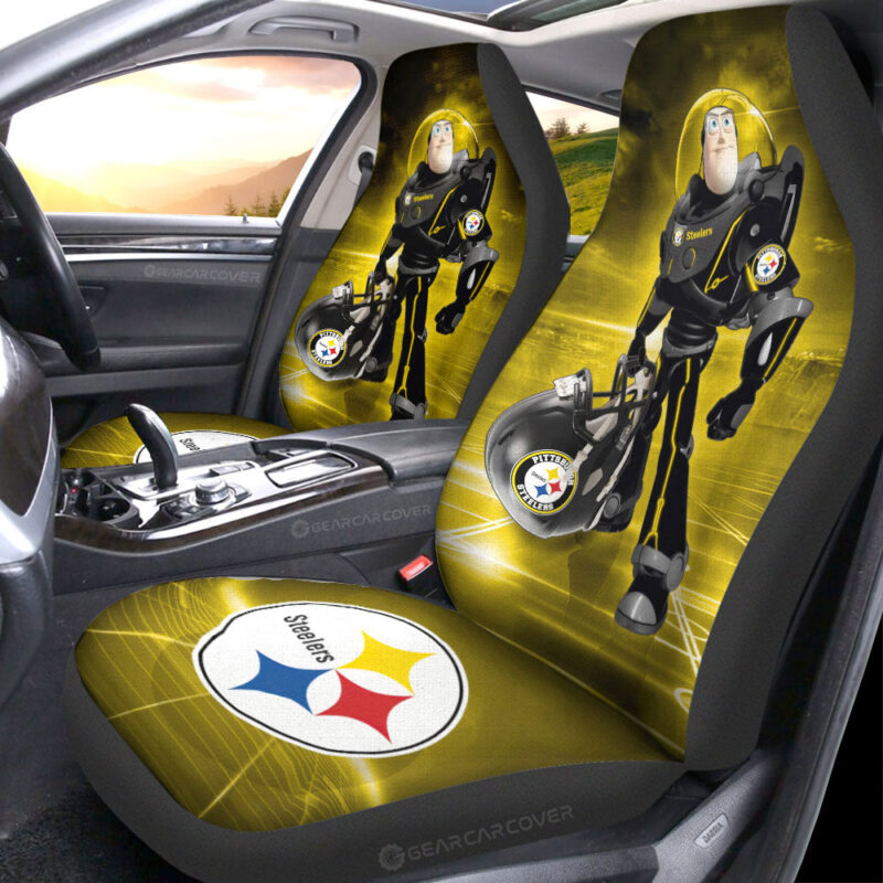 Pittsburgh Steelers Car Seat Covers Buzz Lightyear Car Accessories For Fan