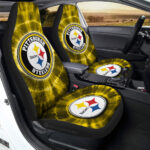 Pittsburgh Steelers Car Seat Covers Custom Tie Dye Car Accessories