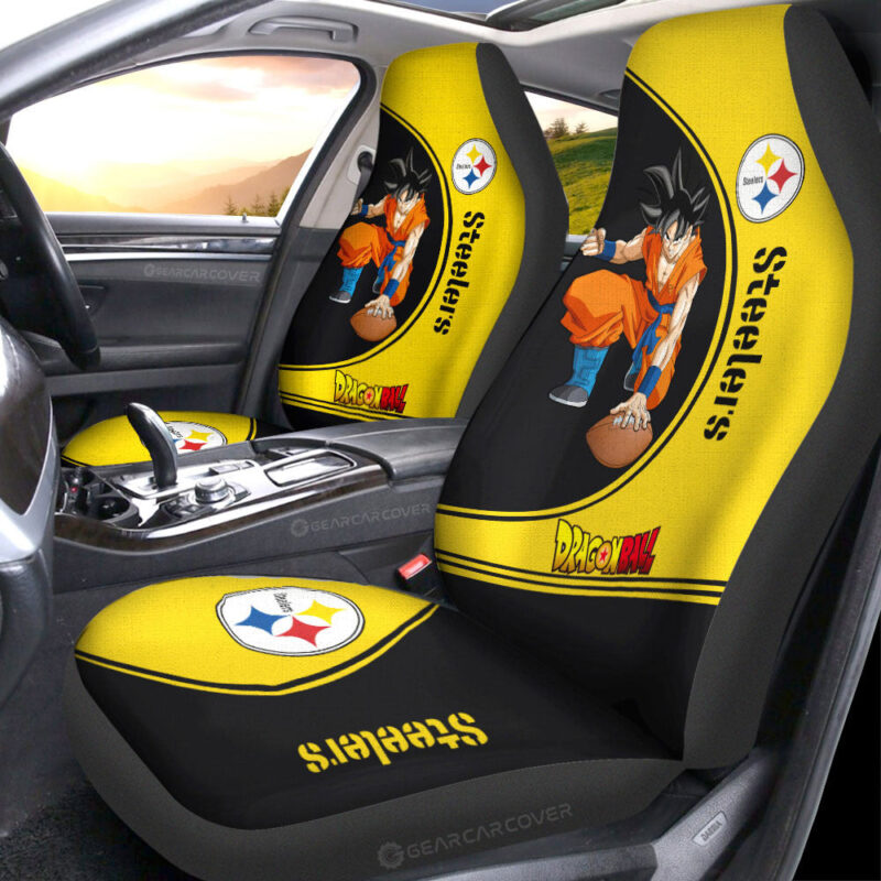 Pittsburgh Steelers Car Seat Covers Goku Car Accessories For Fans