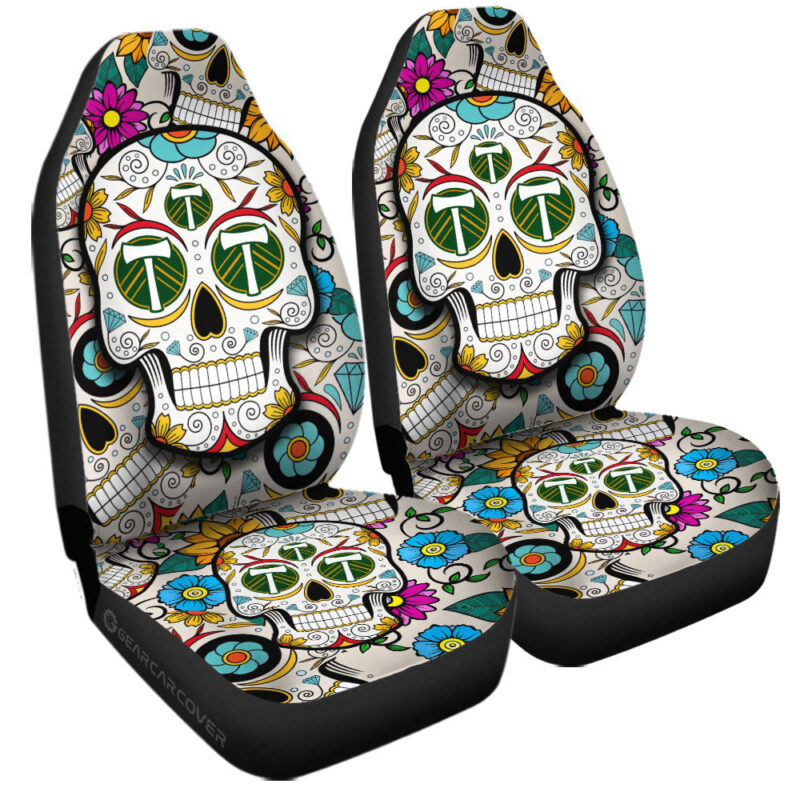 Portland Timbers Car Seat Covers Custom Sugar Skull Car Accessories