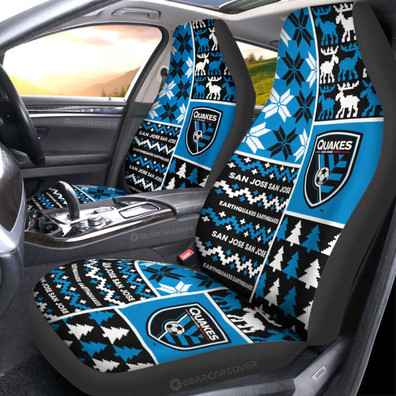 San Jose Earthquakes Car Seat Covers Custom Ugly Style Car Accessories