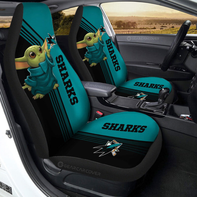 San Jose Sharks Car Seat Covers Baby Yoda Car Accessories