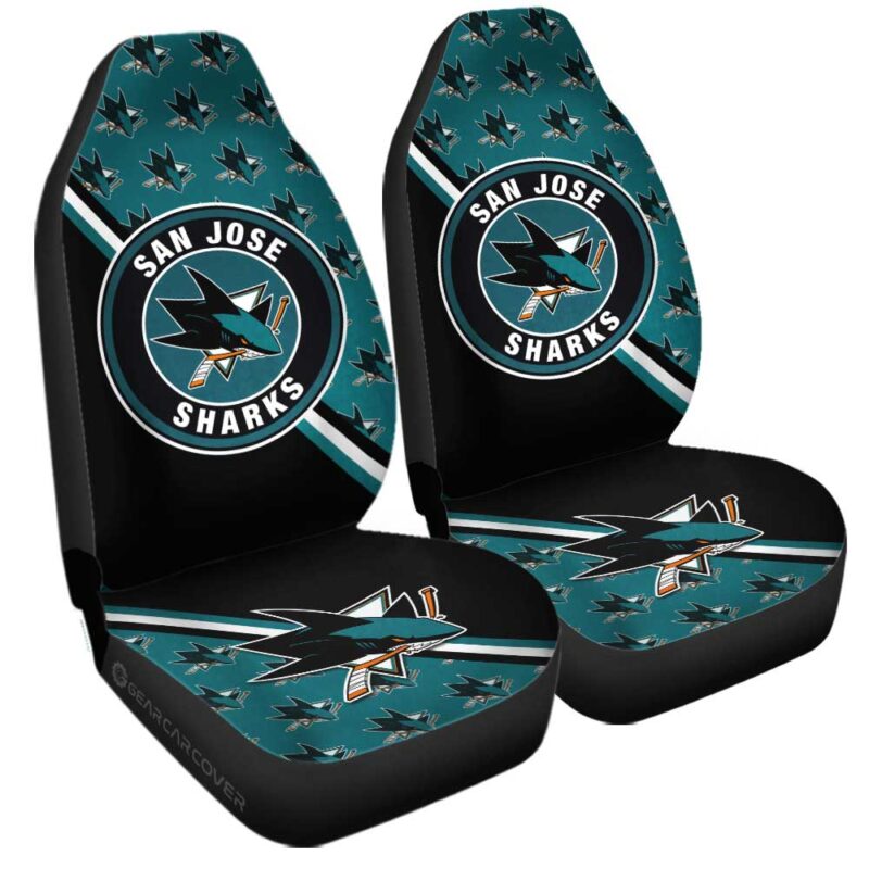 San Jose Sharks Car Seat Covers Custom Car Accessories For Fans