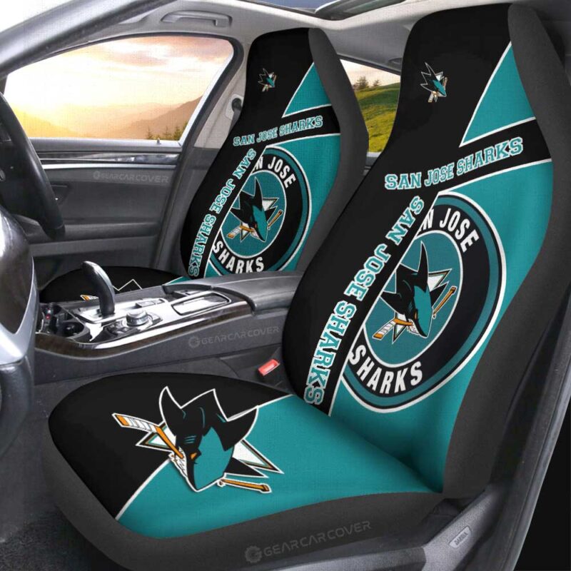San Jose Sharks Car Seat Covers Custom Car Accessories For Fans