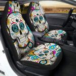 San Jose Sharks Car Seat Covers Custom Sugar Skull Car Accessories