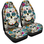 San Jose Sharks Car Seat Covers Custom Sugar Skull Car Accessories