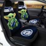Seattle Seahawks Car Seat Covers Baby Yoda Car Accessories For Fan