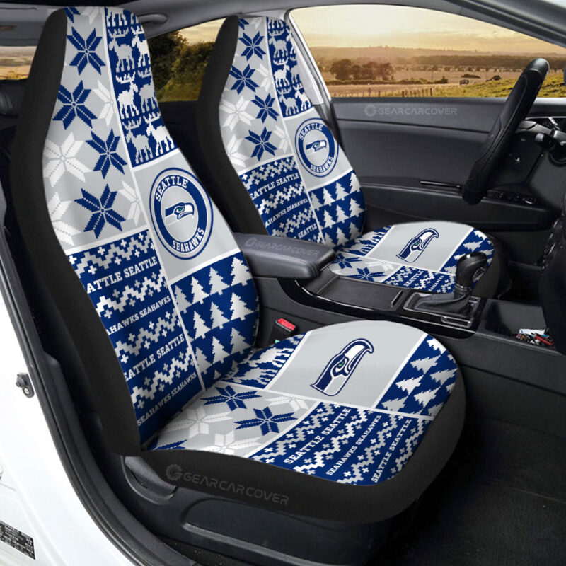 Seattle Seahawks Car Seat Covers Custom Ugly Style Car Accessories