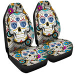 Sporting Kansas City Car Seat Covers Custom Sugar Skull Car Accessories