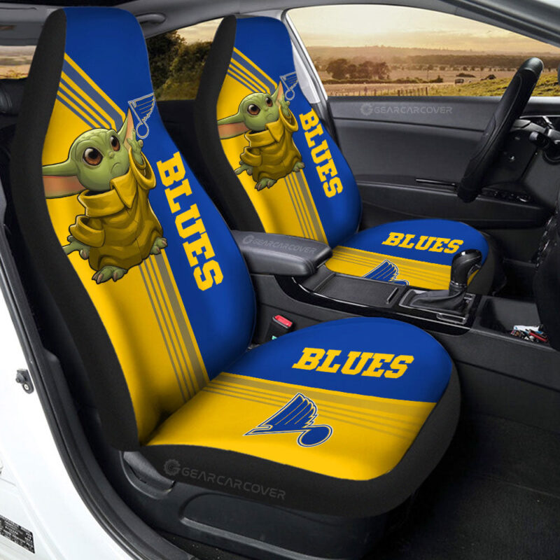 St Louis Blues Car Seat Covers Baby Yoda Car Accessories