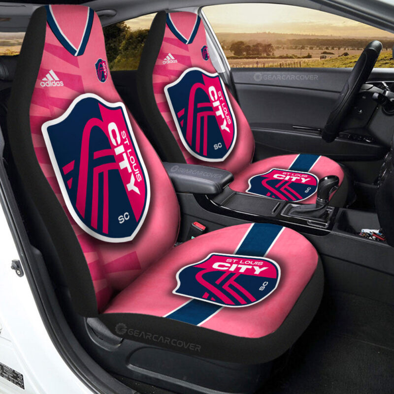 St Louis City SC Car Seat Covers Custom Car Accessories For Fans