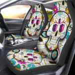 St Louis City SC Car Seat Covers Custom Sugar Skull Car Accessories