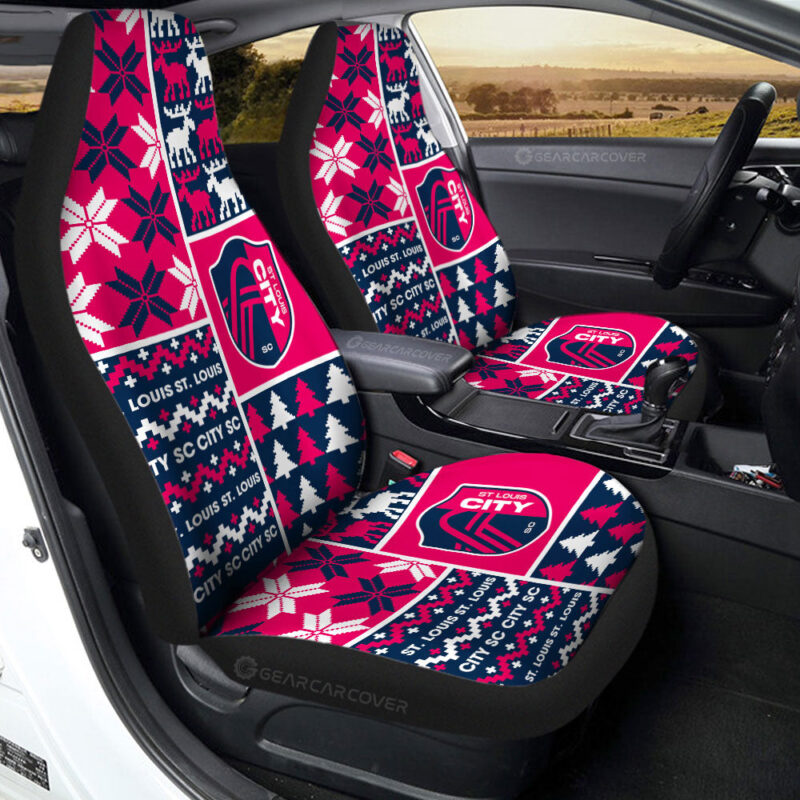St Louis City SC Car Seat Covers Custom Ugly Style Car Accessories