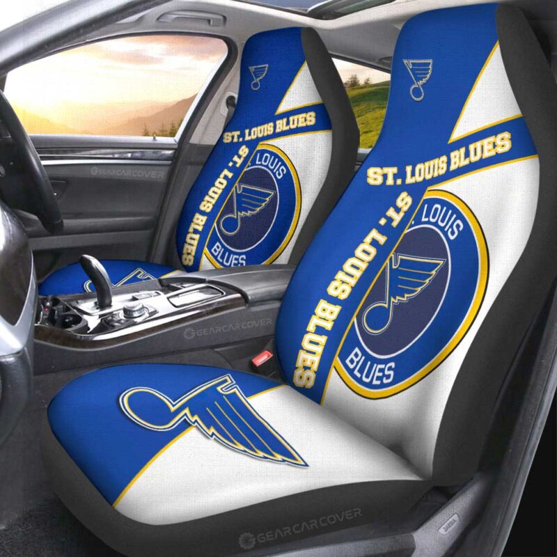 St. Louis Blues Car Seat Covers Custom Car Accessories For Fans