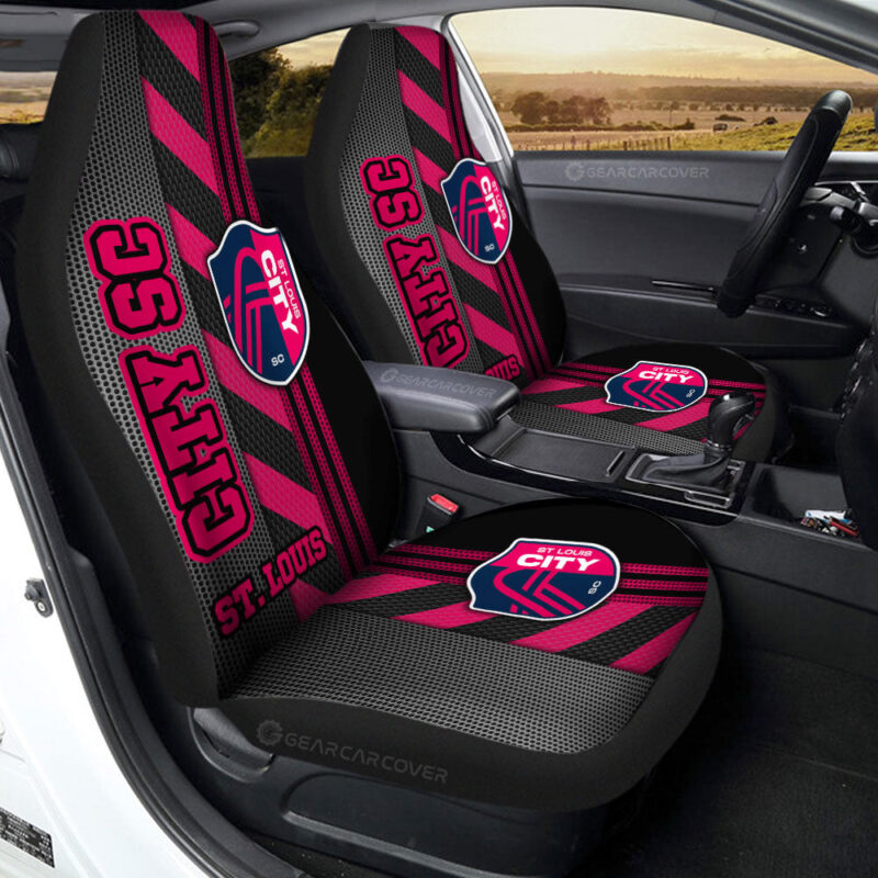 St. Louis City SC Car Seat Covers Custom Car Accessories