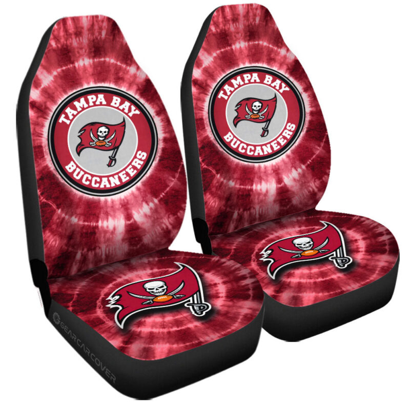 Tampa Bay Buccaneers Car Seat Covers Custom Tie Dye Car Accessories