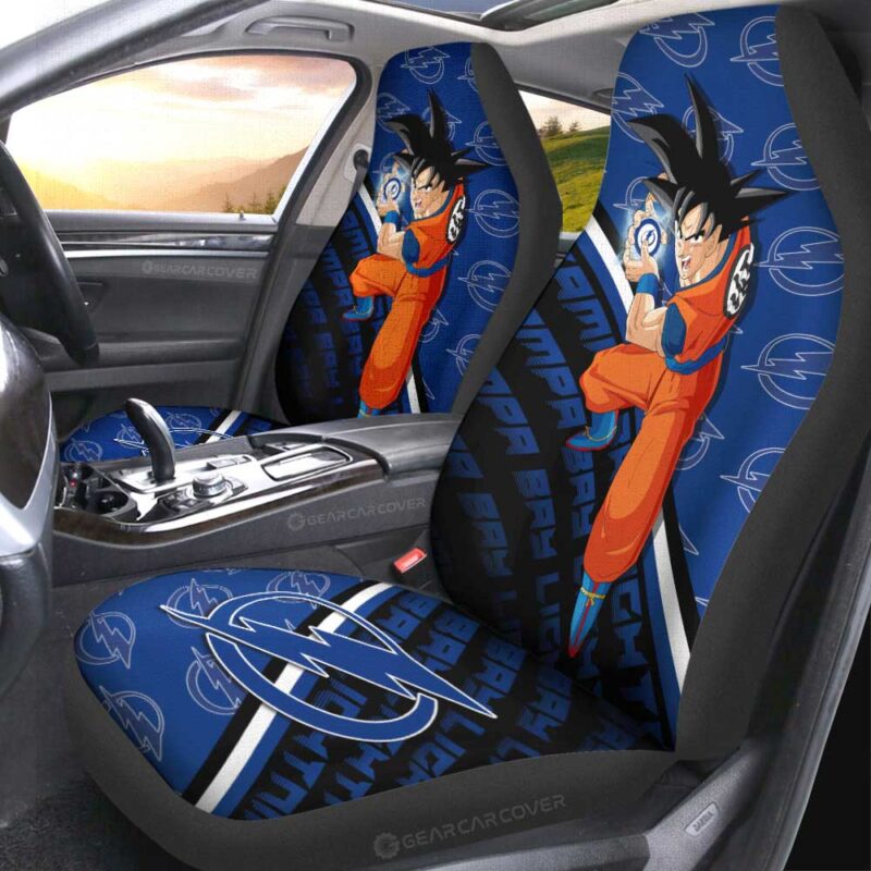 Tampa Bay Lightning Car Seat Covers Goku Car Decorations For Fans