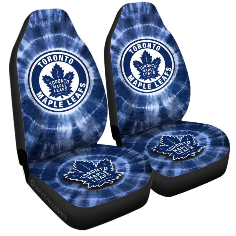 Toronto Maple Leafs Car Seat Covers Custom Tie Dye Car Accessories