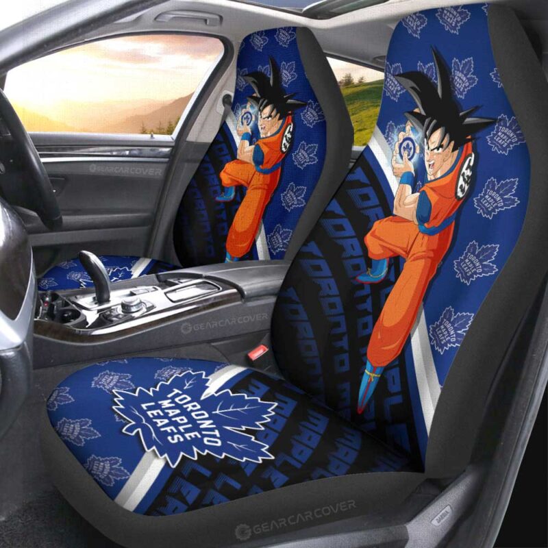 Toronto Maple Leafs Car Seat Covers Goku Car Decorations For Fans