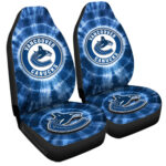 Vancouver Canucks Car Seat Covers Custom Tie Dye Car Accessories