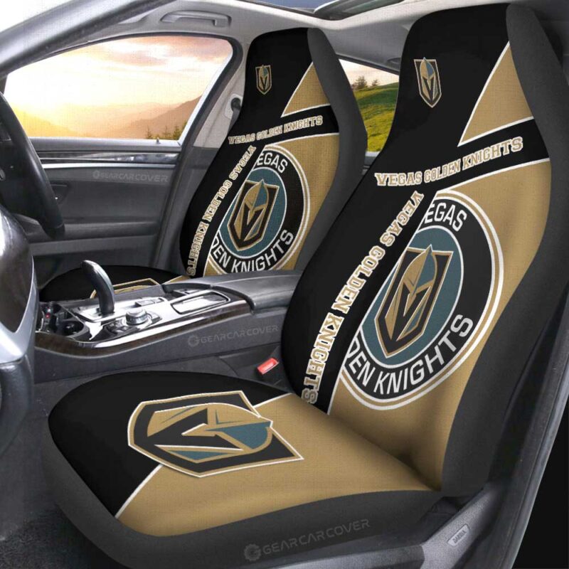 Vegas Golden Knights Car Seat Covers Custom Car Accessories For Fans