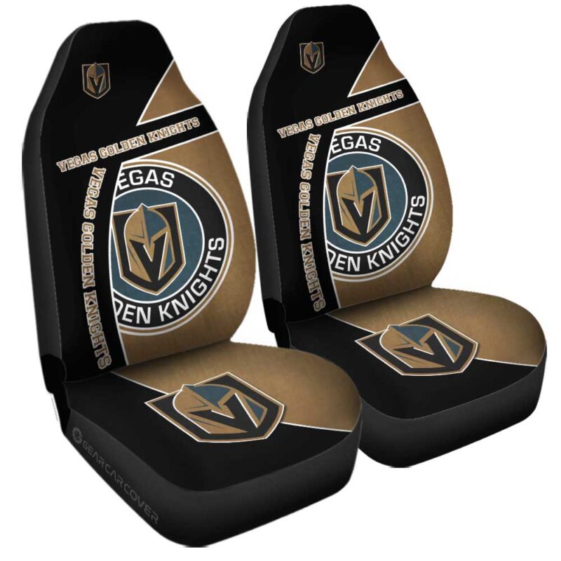 Vegas Golden Knights Car Seat Covers Custom Car Accessories For Fans