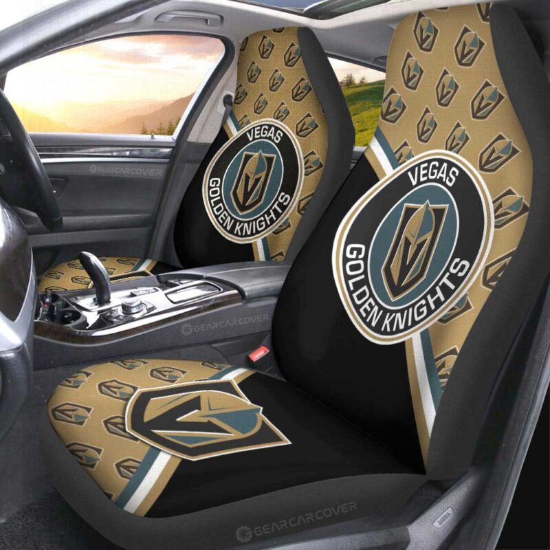 Vegas Golden Knights Car Seat Covers Custom Car Accessories For Fans