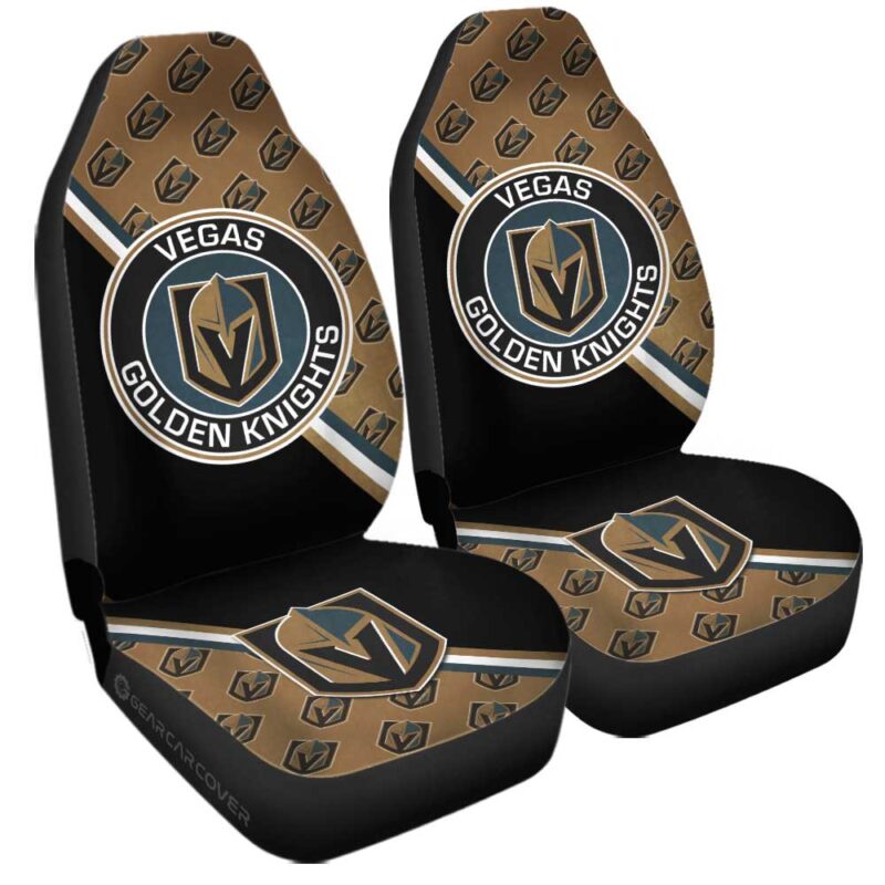 Vegas Golden Knights Car Seat Covers Custom Car Accessories For Fans