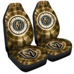 Vegas Golden Knights Car Seat Covers Custom Tie Dye Car Accessories