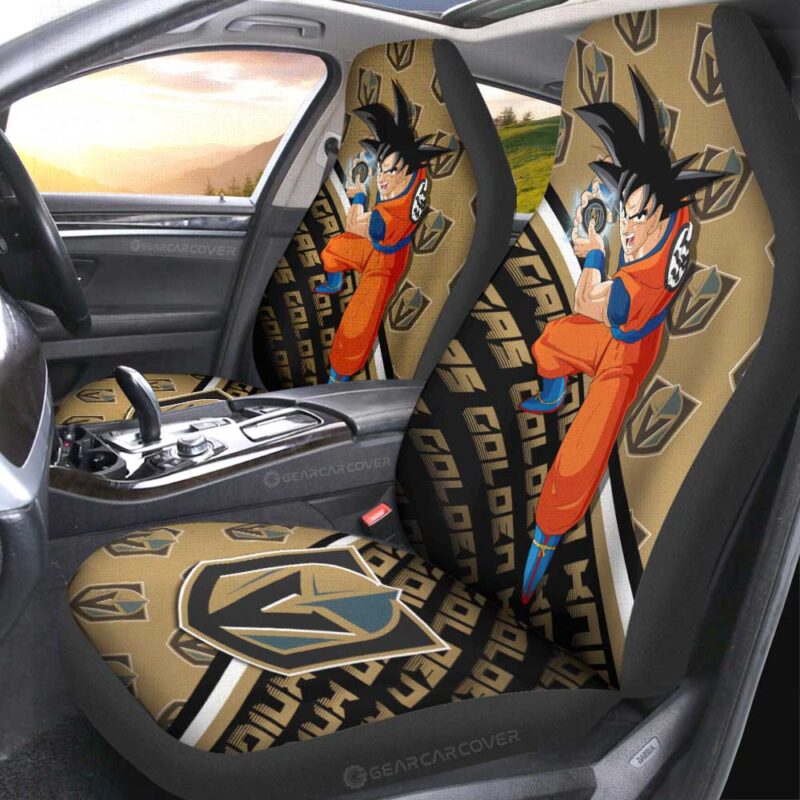 Vegas Golden Knights Car Seat Covers Goku Car Decorations For Fans