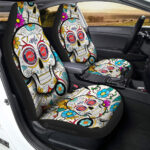 Washington Capitals Car Seat Covers Custom Sugar Skull Car Accessories