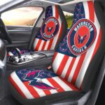 Washington Capitals Car Seat Covers Custom US Flag Style