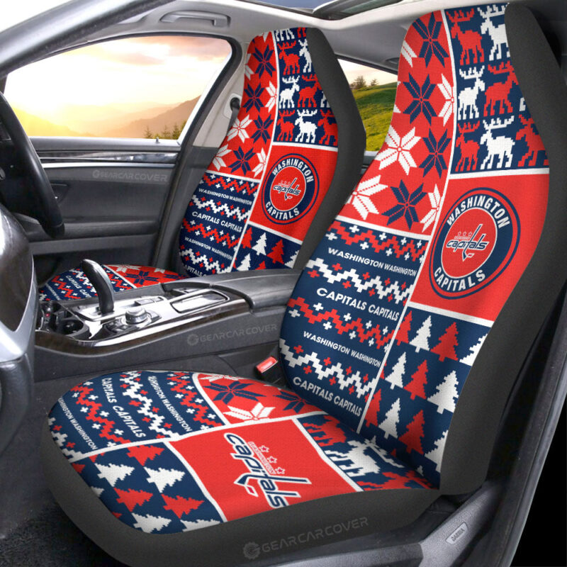 Washington Capitals Car Seat Covers Custom Ugly Style Car Accessories