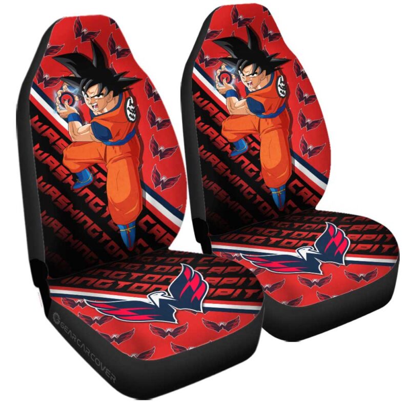 Washington Capitals Car Seat Covers Goku Car Decorations For Fans