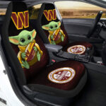 Washington Commanders Car Seat Covers Baby Yoda Car Accessories For Fan