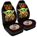 Washington Commanders Car Seat Covers Baby Yoda Car Accessories For Fan