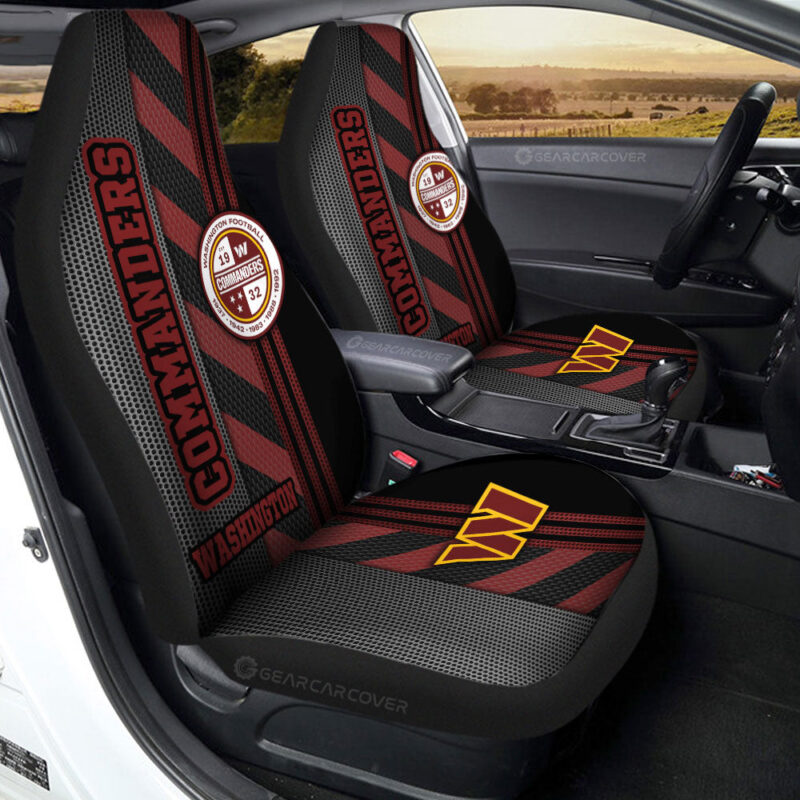 Washington Commanders Car Seat Covers Custom Car Accessories