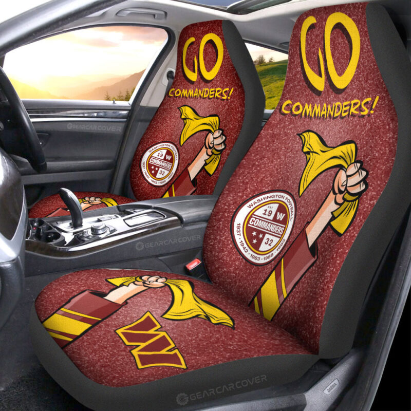 Washington Commanders Car Seat Covers Custom Car Accessories