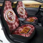 Washington Commanders Car Seat Covers Custom Tie Dye Car Accessories