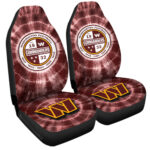 Washington Commanders Car Seat Covers Custom Tie Dye Car Accessories