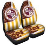 Washington Commanders Car Seat Covers Custom US Flag Style