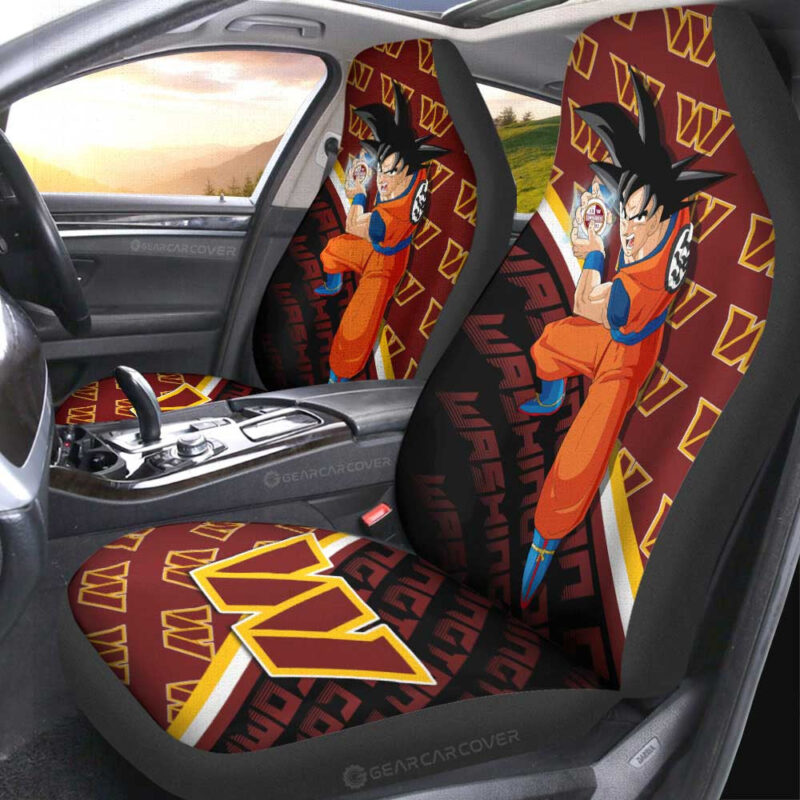 Washington Commanders Car Seat Covers Goku Car Accessories For Fans