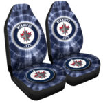 Winnipeg Jets Car Seat Covers Custom Tie Dye Car Accessories