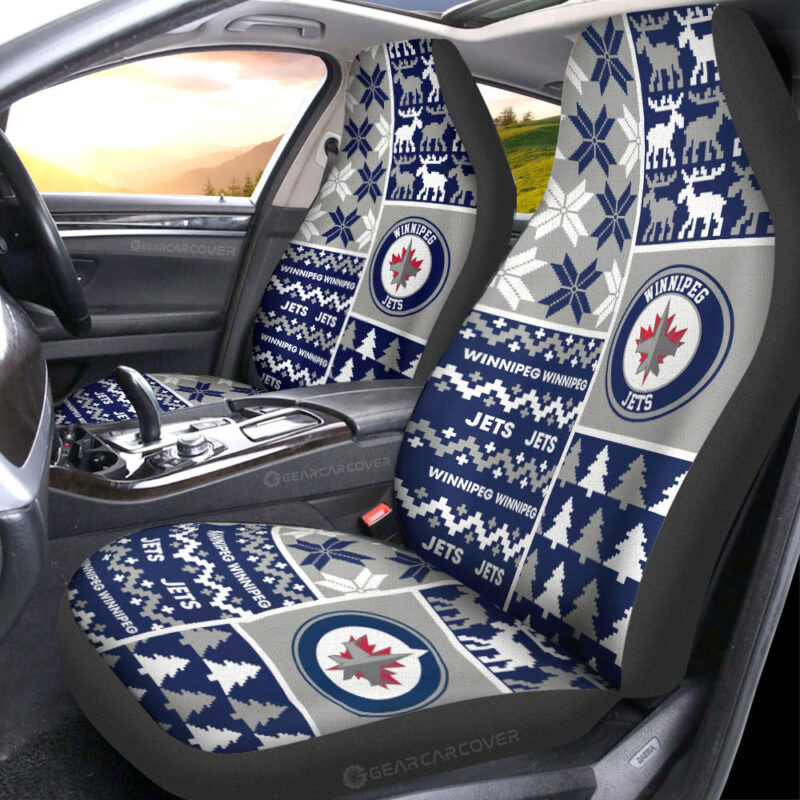 Winnipeg Jets Car Seat Covers Custom Ugly Style Car Accessories