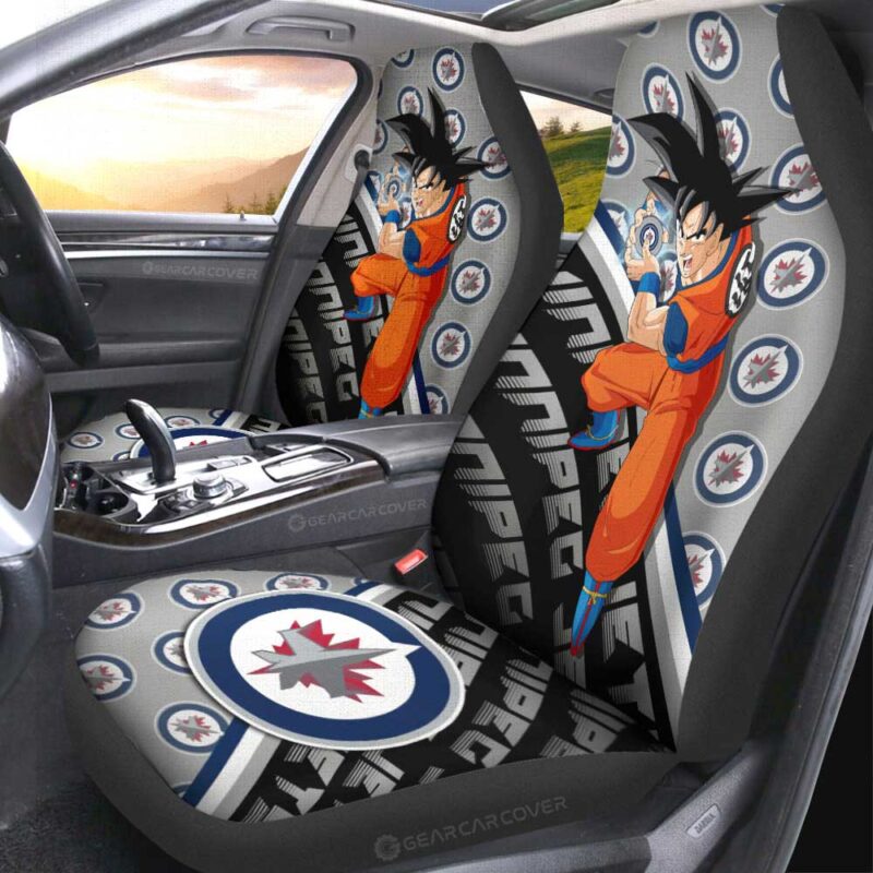 Winnipeg Jets Car Seat Covers Goku Car Decorations For Fans