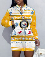 Pittsburgh Steelers Women Button Down Jacket Dress AZBTBDJD000268