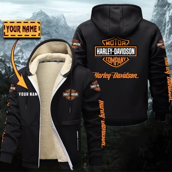 Harley-Davidson Hoodie Zip Velvet Coat WINHZVC10043