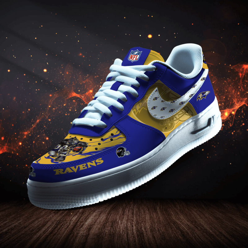 Baltimore Ravens | New Collection Trending Air Force 1 Mascot-1000000533897518