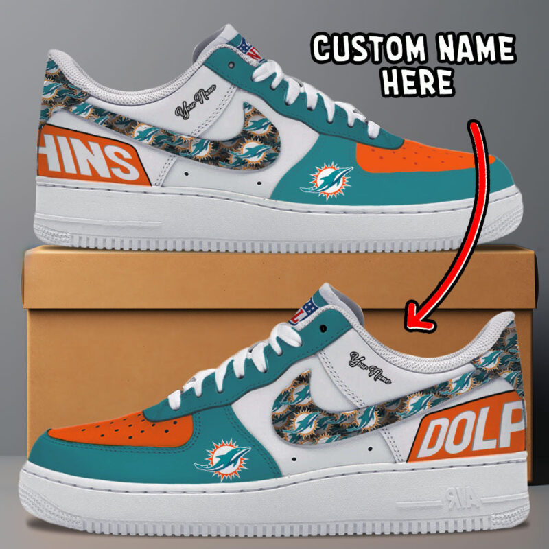 Miami Dolphins | New Collection Trending Air Force 1 Personalized-1000000520116089